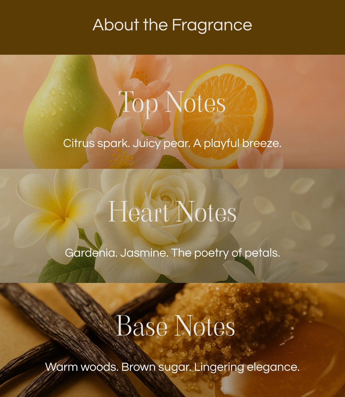 Azhara Eleganza - fragrance notes and packaging