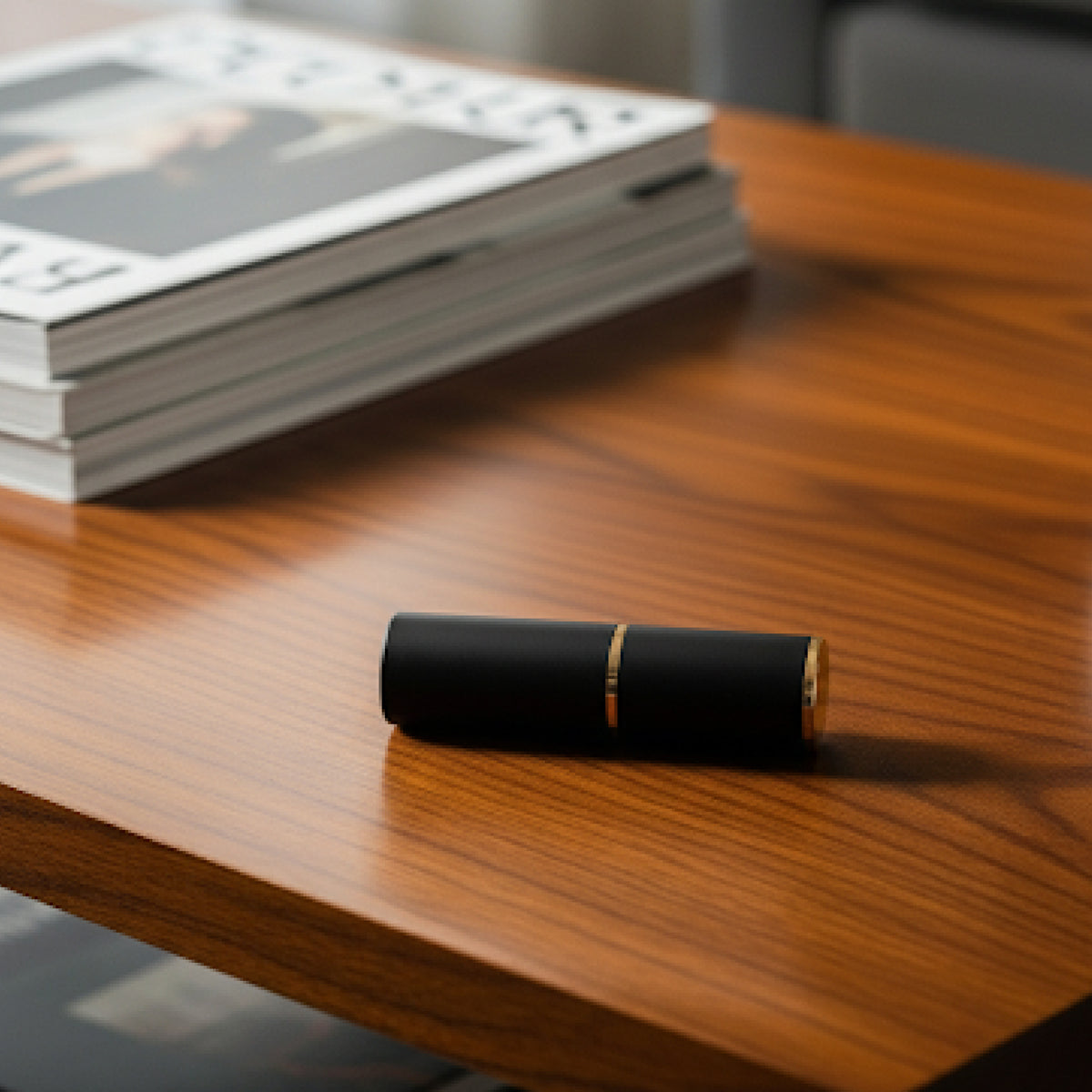 Azhara Mistick - Waterless, Pocket friendly all metal passive aroma diffuser - fragrance notes and packaging