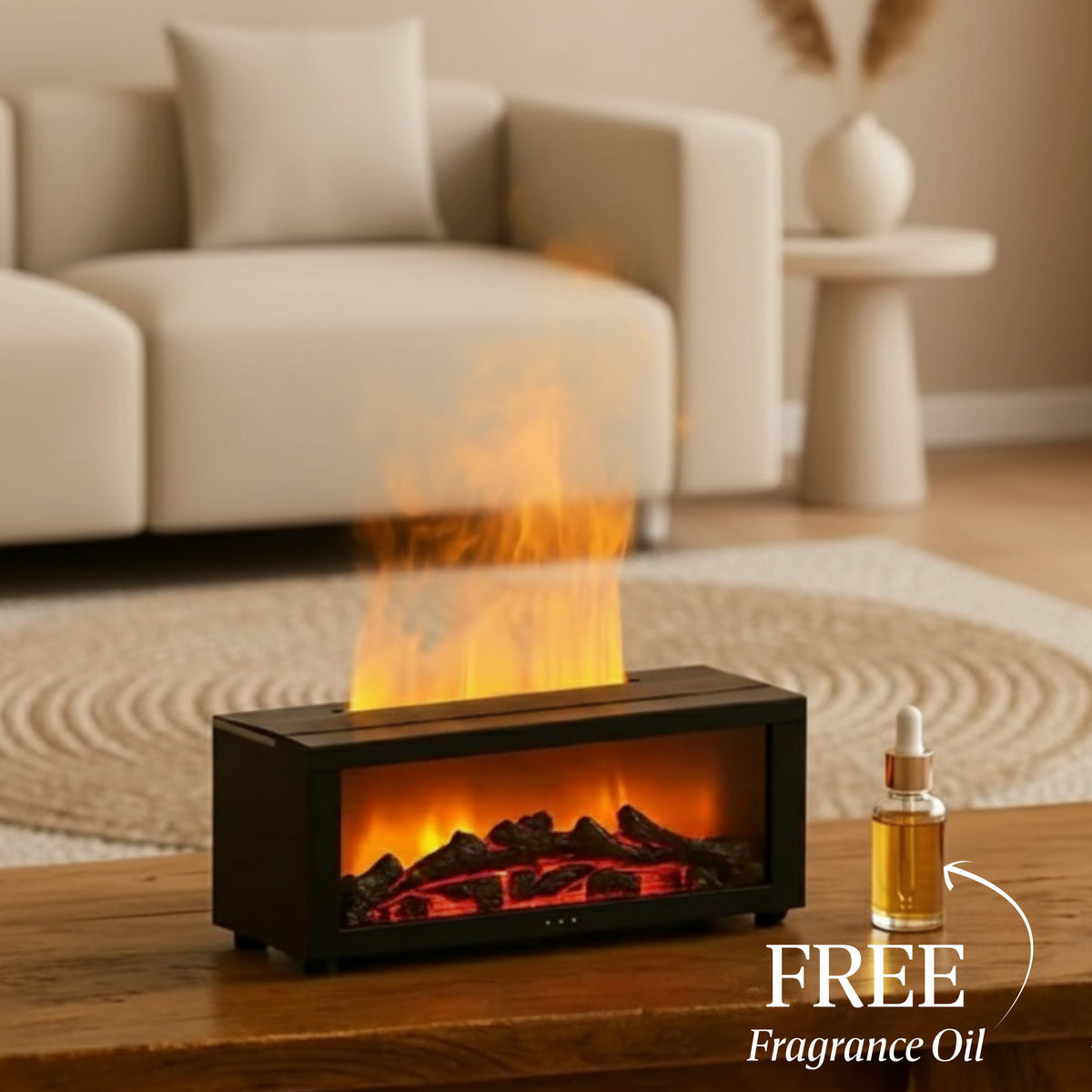 Azhara Fireside Intense - Ultrasonic Humidifier - fragrance notes and packaging