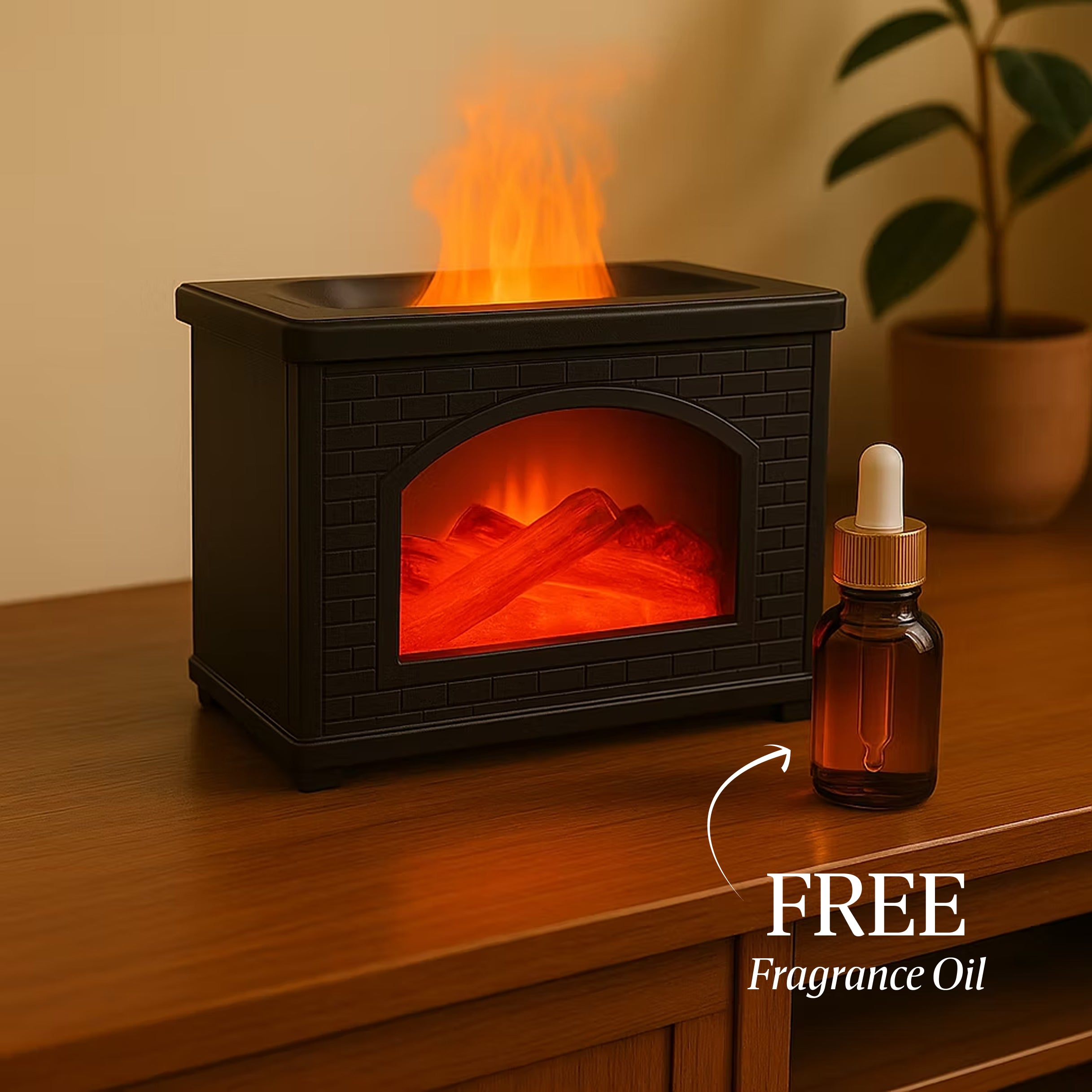 Fireside - Ultrasonic Humidifier (FREE Fragrance Oil worth ₹1599)