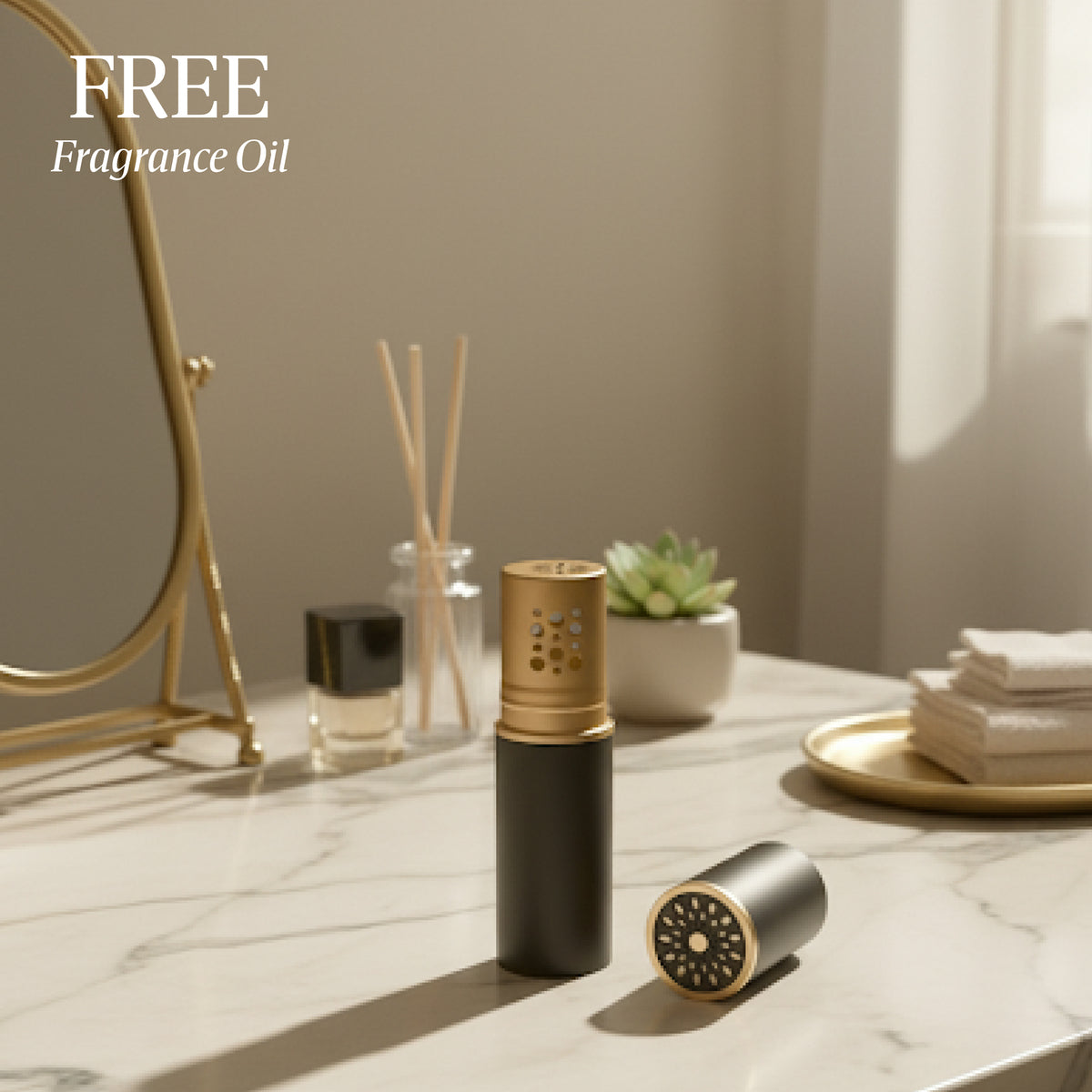 Azhara Mistick - Waterless, Pocket friendly all metal passive aroma diffuser - product image
