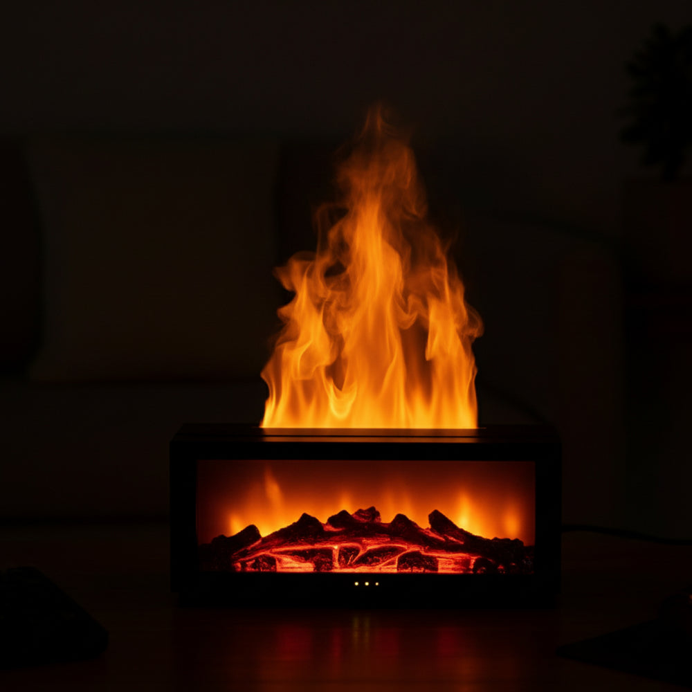 Fireside Intense - Ultrasonic Humidifier (FREE Fragrance Oil worth ₹1599)