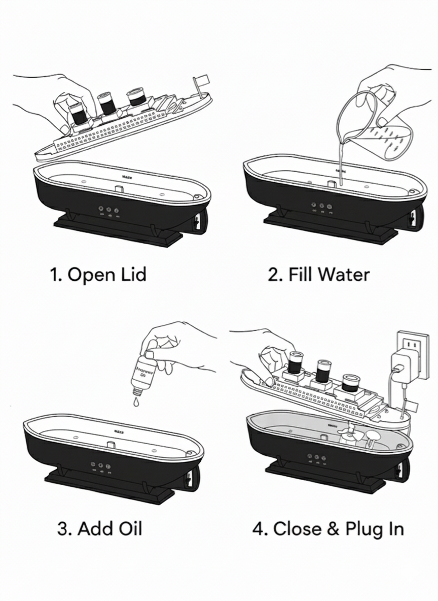 Azhara Voyage - Ultrasonic Humidifier - close-up detail