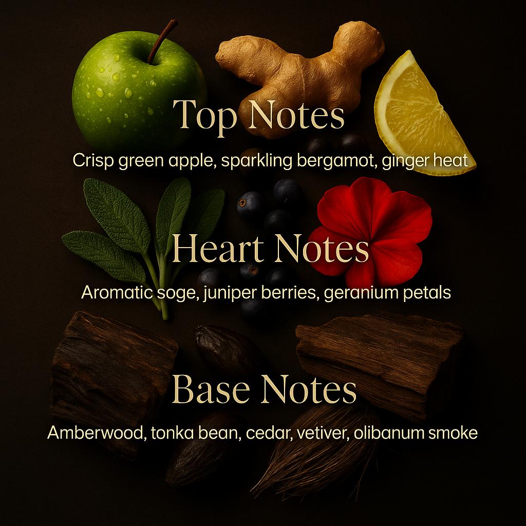Azhara Vyrium - fragrance notes and packaging