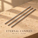 Azhara Eternal Candle Sticks - Set of 3 (Candles Only)