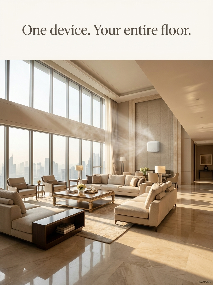 Ether XL scenting an entire penthouse floor